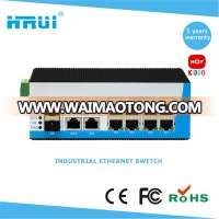 Din rail outdoor 8x10/100/1000M+2X1000M TP/SFP port 10 port industrial ethernet switch 24v