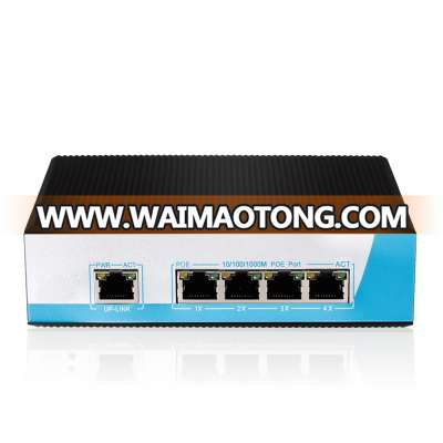 Industrial poe switch 4 port gigabit network switches for ip camera