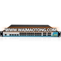 OEM/ODM 128G 24+4 gigabit&10G layer 3 industrial poe switch support o-ring aggregation VLAN SNMP