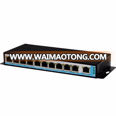 New design 8 port unmanaged 3 uplink fast POE Switch