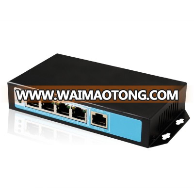 school security supervise Gigabit 4 port 15.4w poe switch