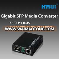 10/100/1000M gigabit fiber to rj45 converter sfp media converter 1 sfp 1 rj45 ethernet